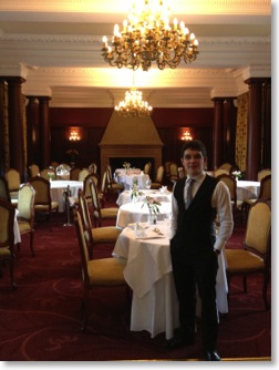 Tom Wyllie, North East Singer in George Runciman Restaurant