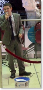 Tom Wyllie, North East Singer, Eldon Square for the Toma Fund